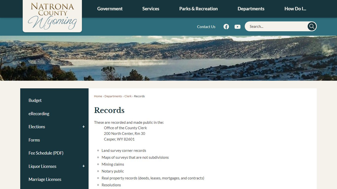 Records | Natrona County, WY